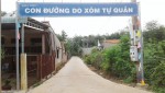 Tuyến đường xóm 4, thôn 1 do cán bộ, đảng viên và nhân dân thôn 1 đóng góp để xây dựng