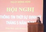 Tiến sĩ Lê Thị Bình thông tin tại hội nghị