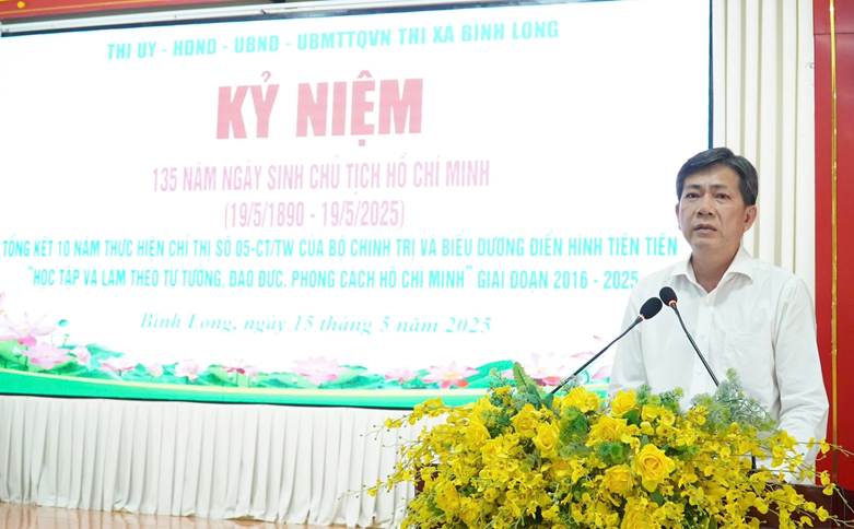 Bình Long: Tổ chức kỷ niệm 135 năm ngày sinh của Chủ tịch Hồ Chí Minh