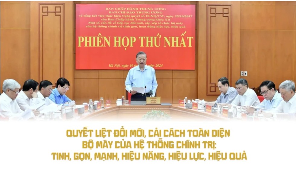 Giải pháp thực hiện đổi mới tổ chức bộ máy của hệ thống chính trị theo hướng “Tinh - Gọn - Mạnh - Hiệu năng - Hiệu lực - Hiệu quả”