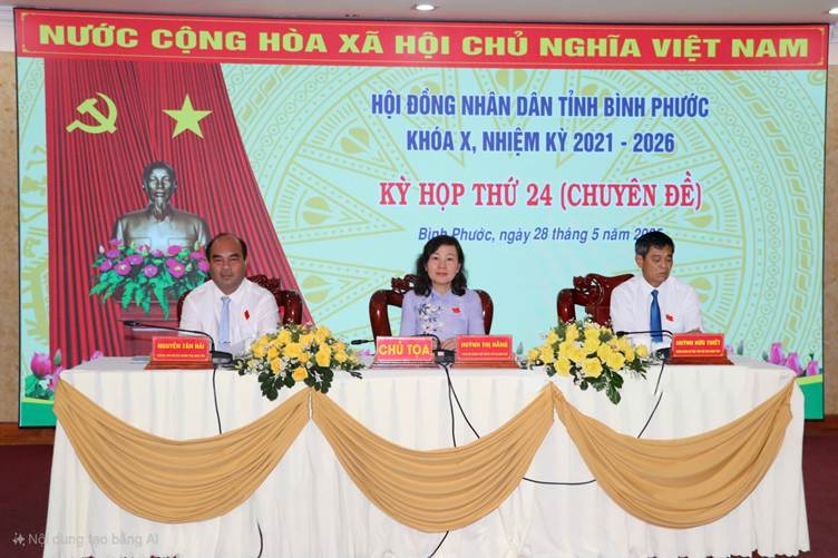 Kỳ họp thứ 24 HĐND tỉnh Bình Phước thông qua nhiều nội dung quan trọng